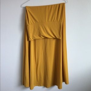 Lularoe mustard yellow maxi skirt. Size XS