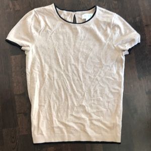 Short sleeve sweater blouse