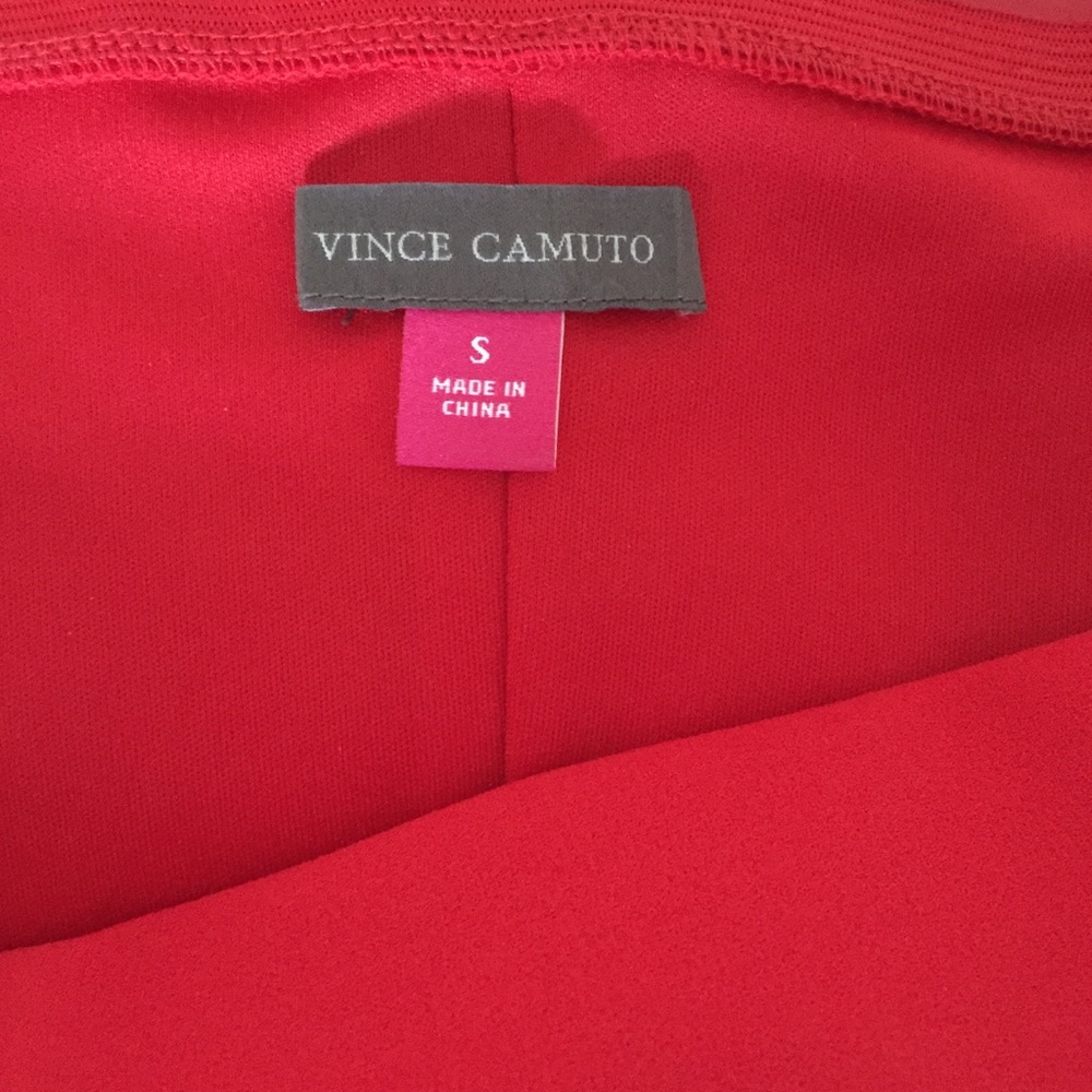 Vince Camuto Red Off-shoulder Bell Sleeve Dress - Picture 5 of 5