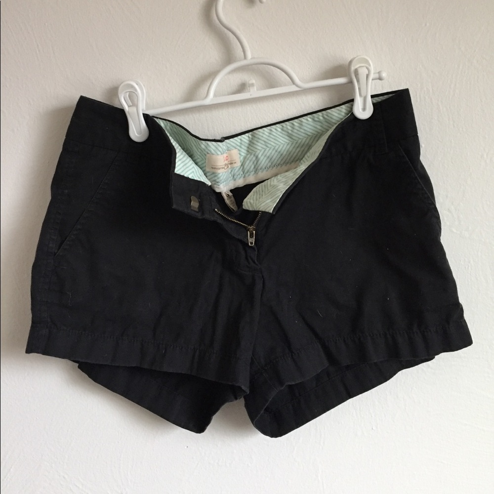 J. crew factory black chino shorts