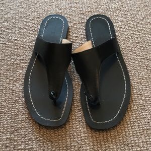 JCrew Sandals.  Black