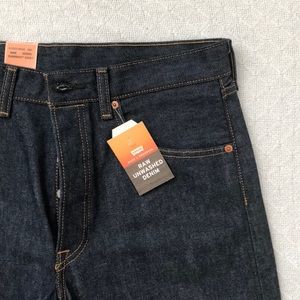 Raw Unwashed Levi 501 Denim Jeans
