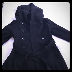 Banana Republic pea coat with extra large hood