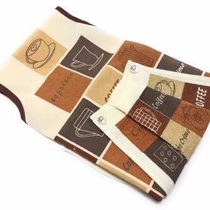 Coffee Lovers Kitchen Apron with Bonus Hand Towel