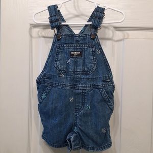 EUC Oshkosh Blue Denim Kids overalls 18 months