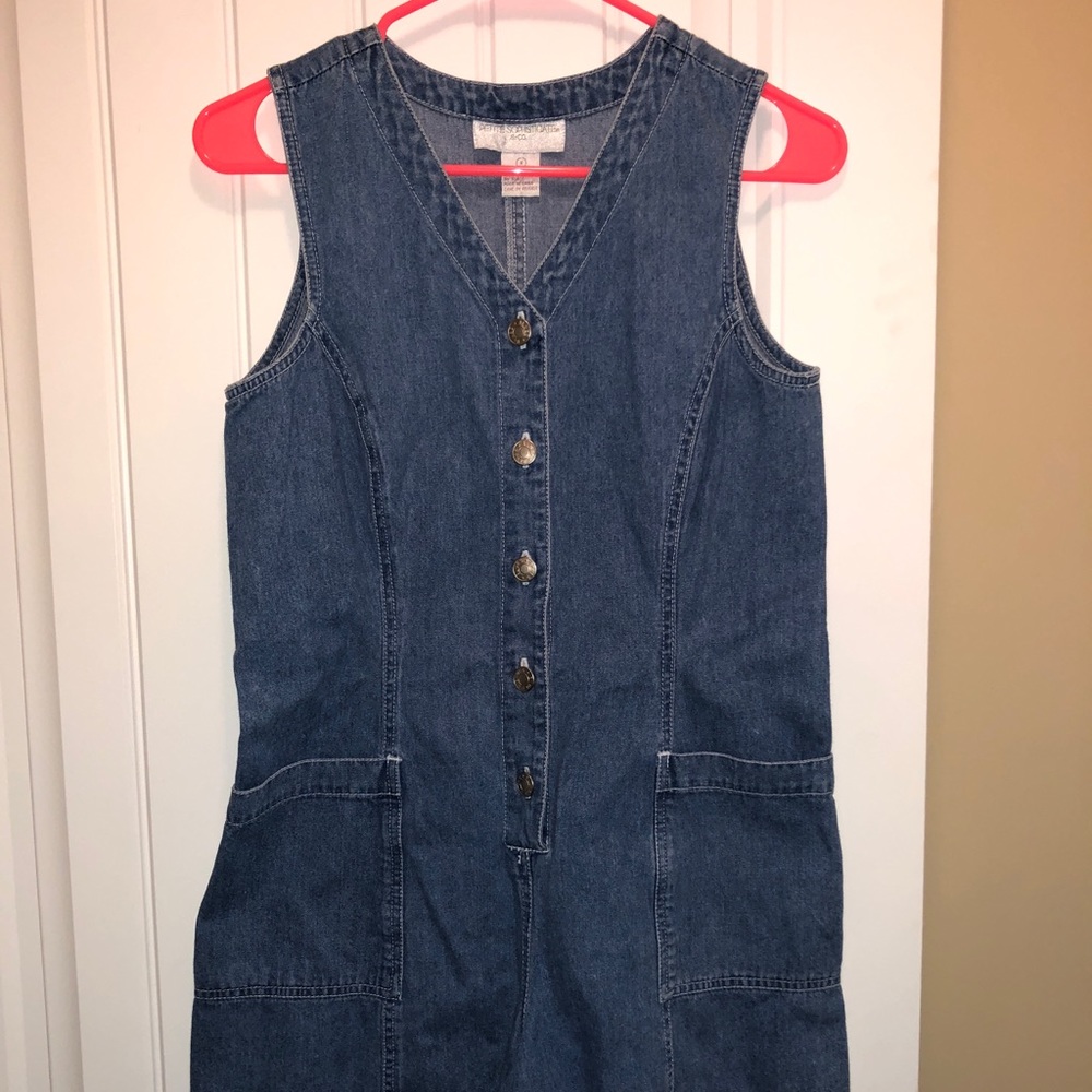 Denim romper