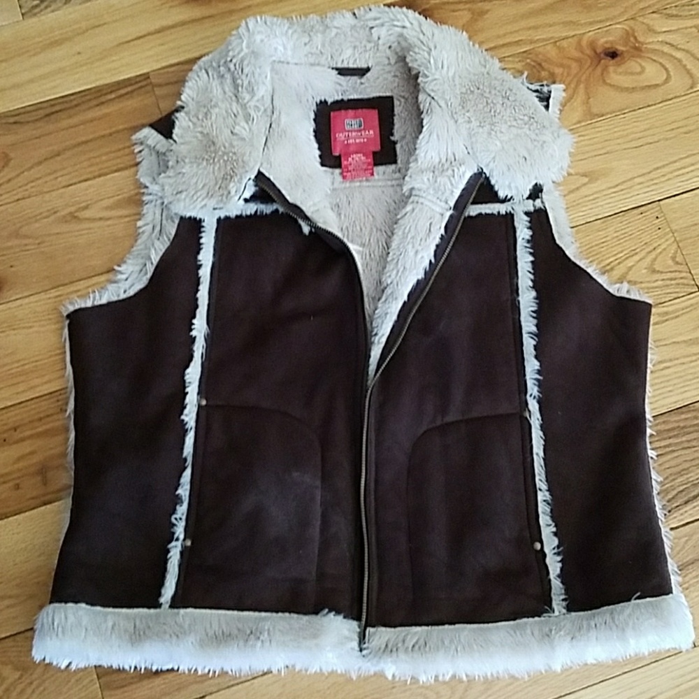 Suede vest