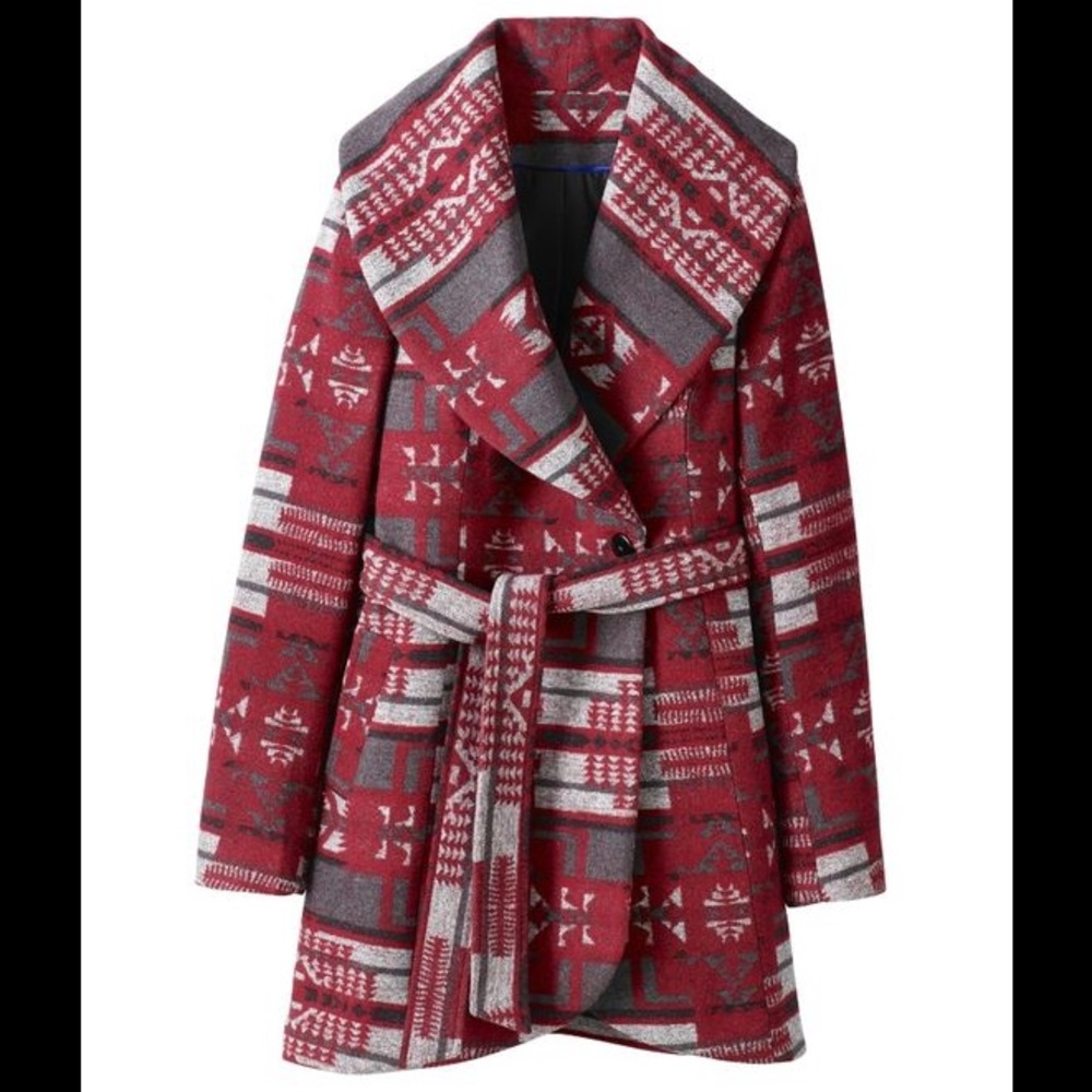 Simply Be blanket coat - southwestern pattern