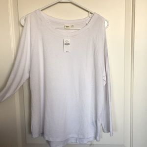 Sweater with shoulder holes