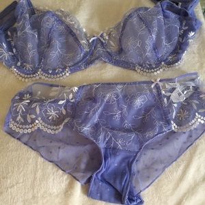 NWT Adore Me Lavender Lingerie Set