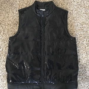 Sparkly black vest!  Perfect condition!!