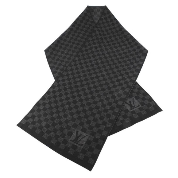 Louis Vuitton  Damier black & grey wool scarf &hat - Picture 2 of 7