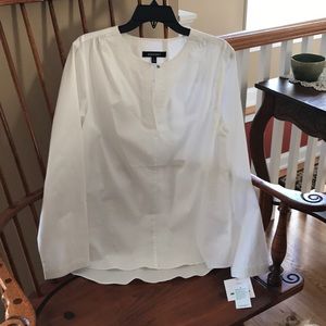 White cotton blouse