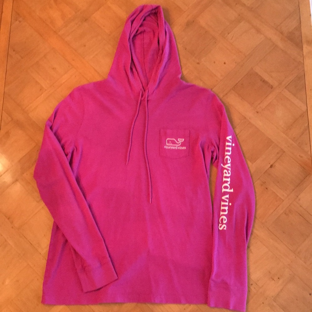Vineyard Vines Hooded Cotton Long Sleeve Tee