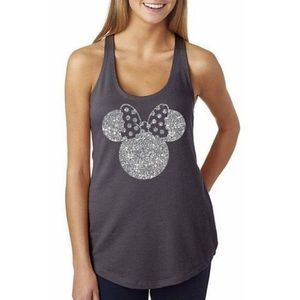 Dark grey Minnie Mouse tank top