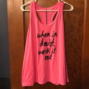 Pink Athletic workout shirt