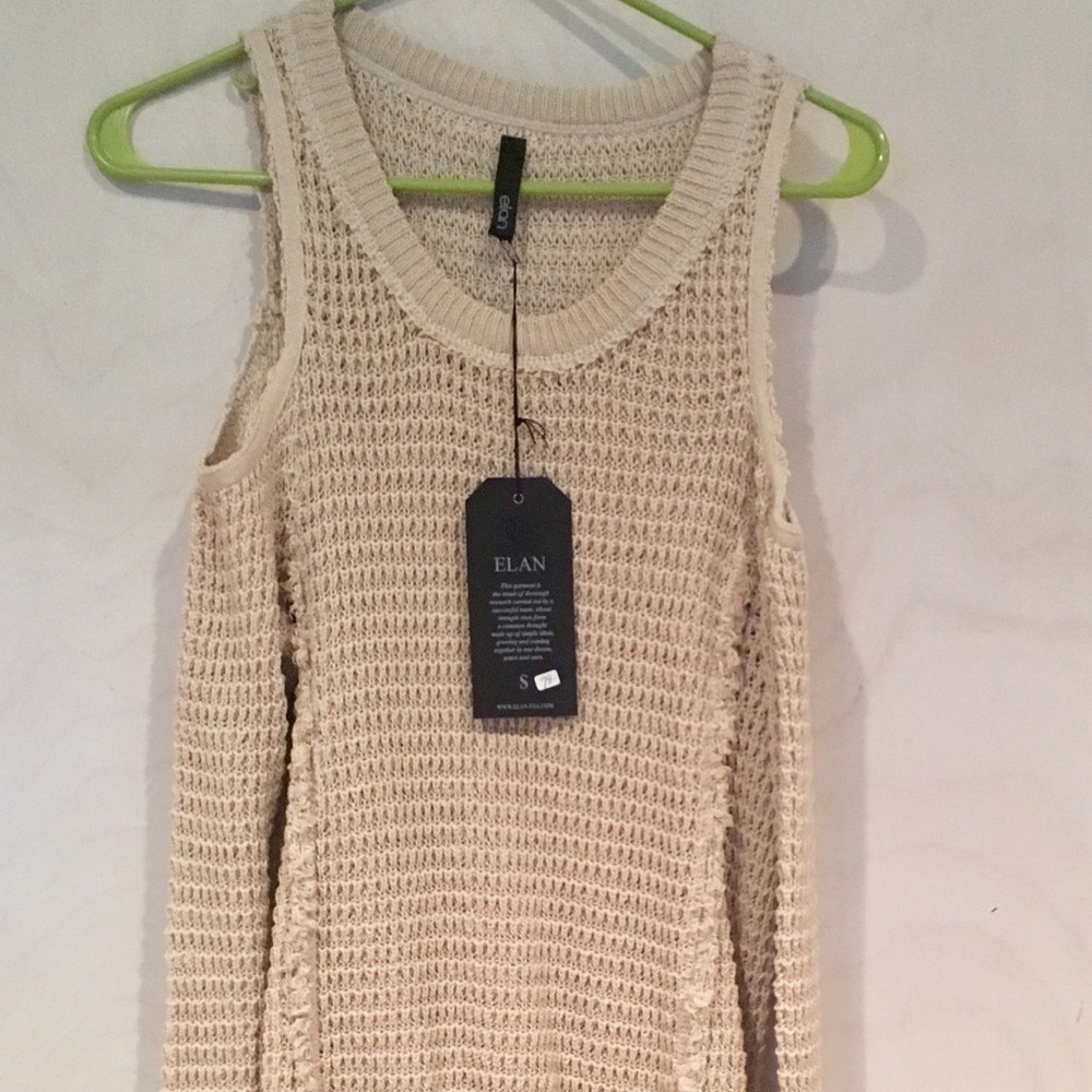 Cold shoulder knit sweater