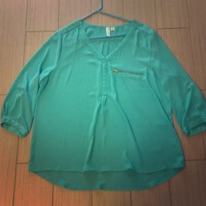 Teal blouse