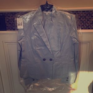 Cabi Baby blue light weight single breasted blazer
