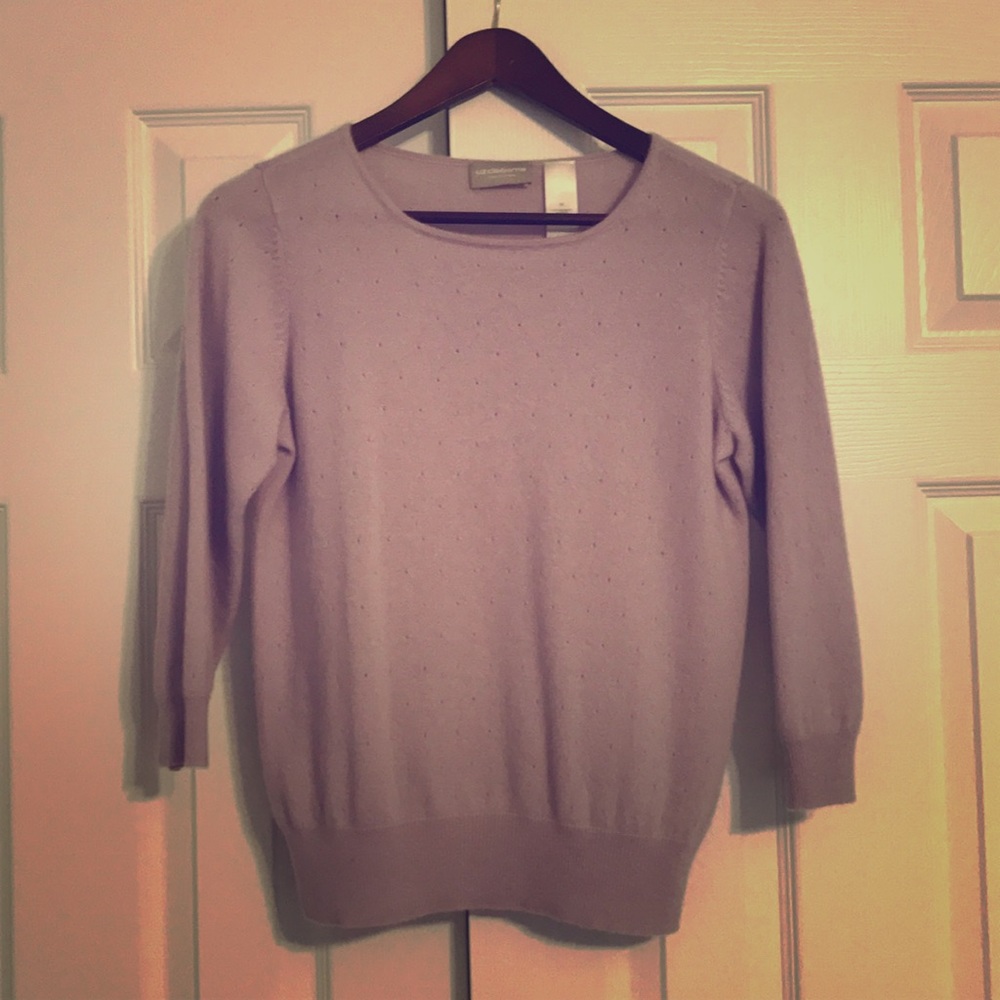 Lavender Liz Claiborne Cashmere Sweater