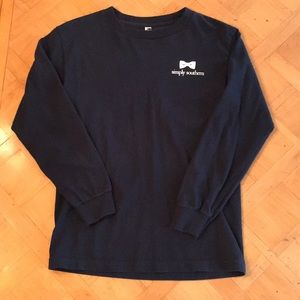 Simply Southern Navy Long Sleeve Tee