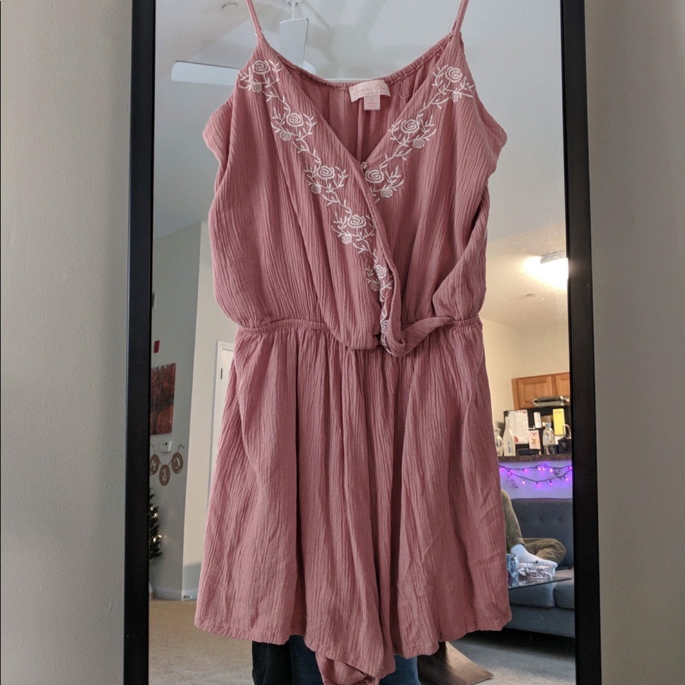 Love Tree pink romper