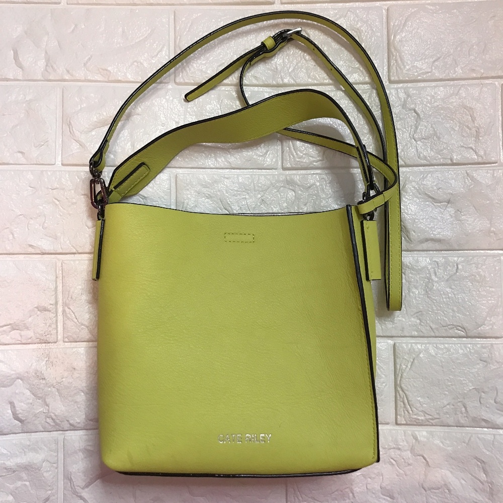Cate Riley Neon Leather Crossbody Bag