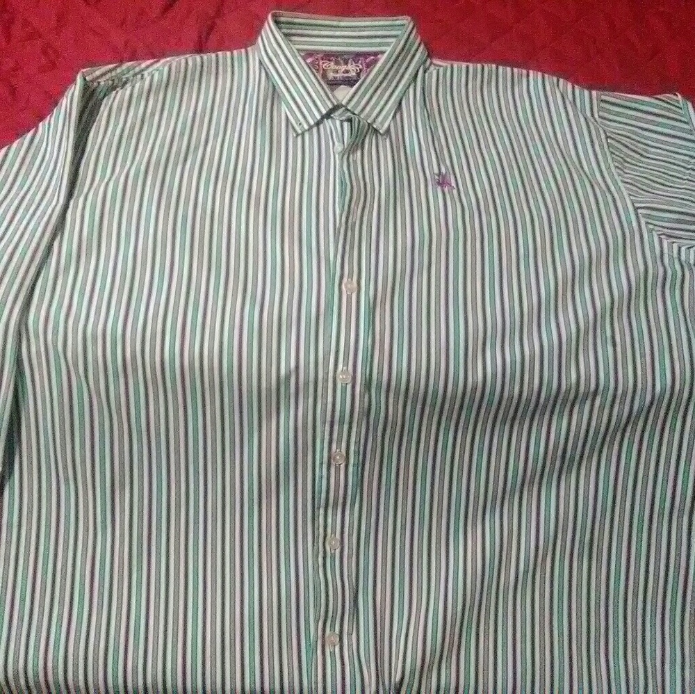3x coogi button down shirt