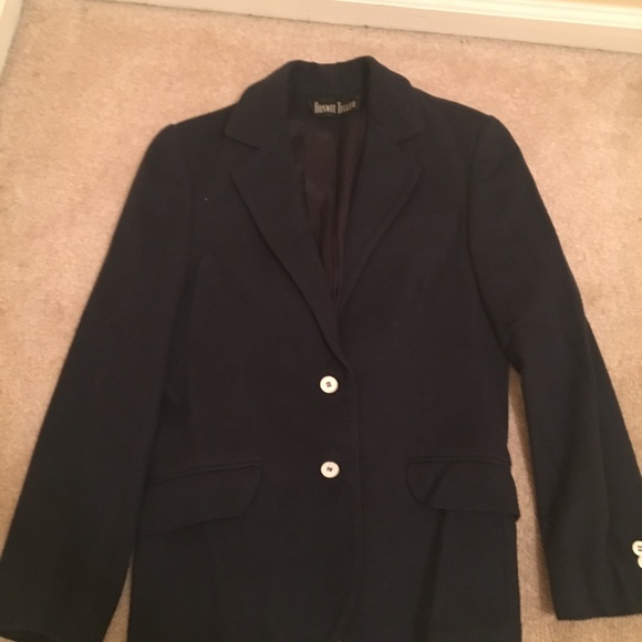 Gorgeous vintage cashmere black boyfriend blazer - Picture 3 of 5