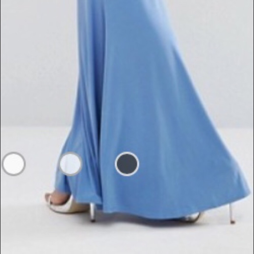 SEXY Backless Blue Bodycon Maxi Dress - Picture 3 of 4