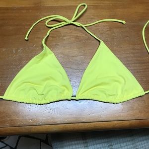 Victoria Secret Yellow Triangle Top