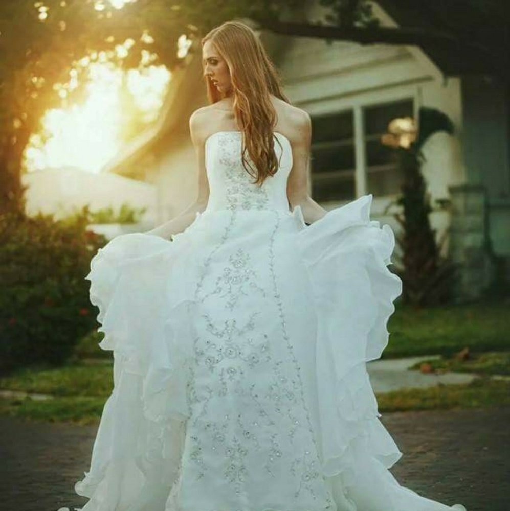 Ivory Embroidered Wedding Gown