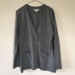 Coldwater Creek grey cardigan with pockets