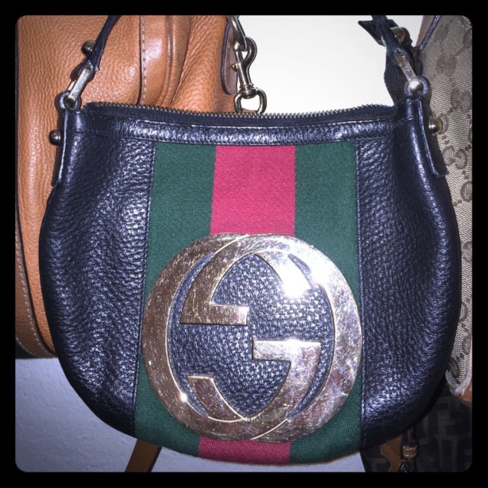 SOLD Gucci blondie web hobo