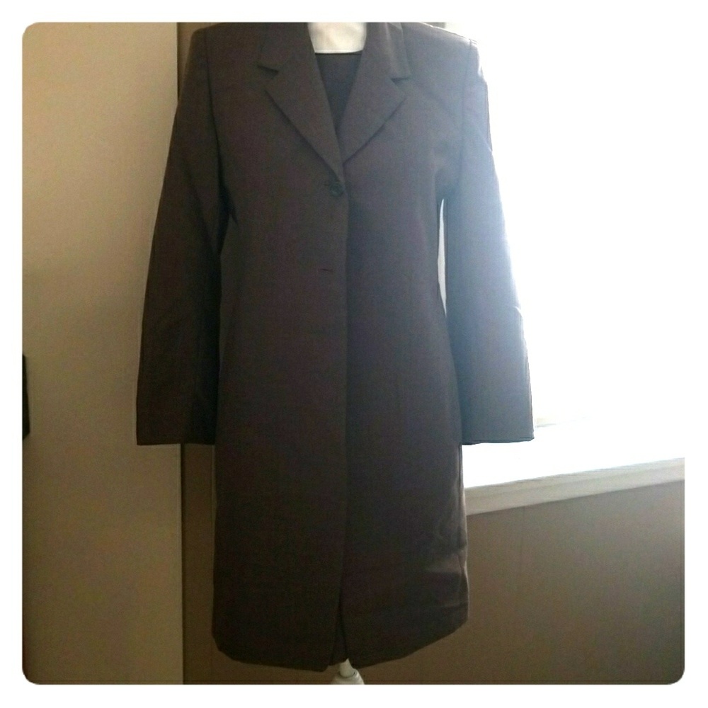 2 Piece Brown Dress Suite