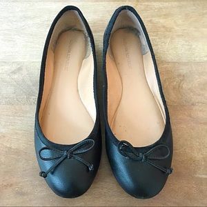 Banana Republic Black Leather Ballet Flats