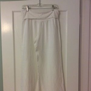 Fresh Laundry white linen pants.