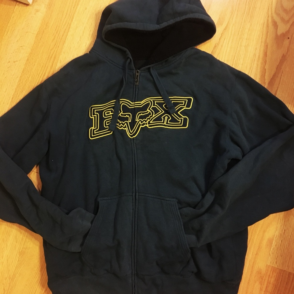 Men's Fox Zip Up Hoodie