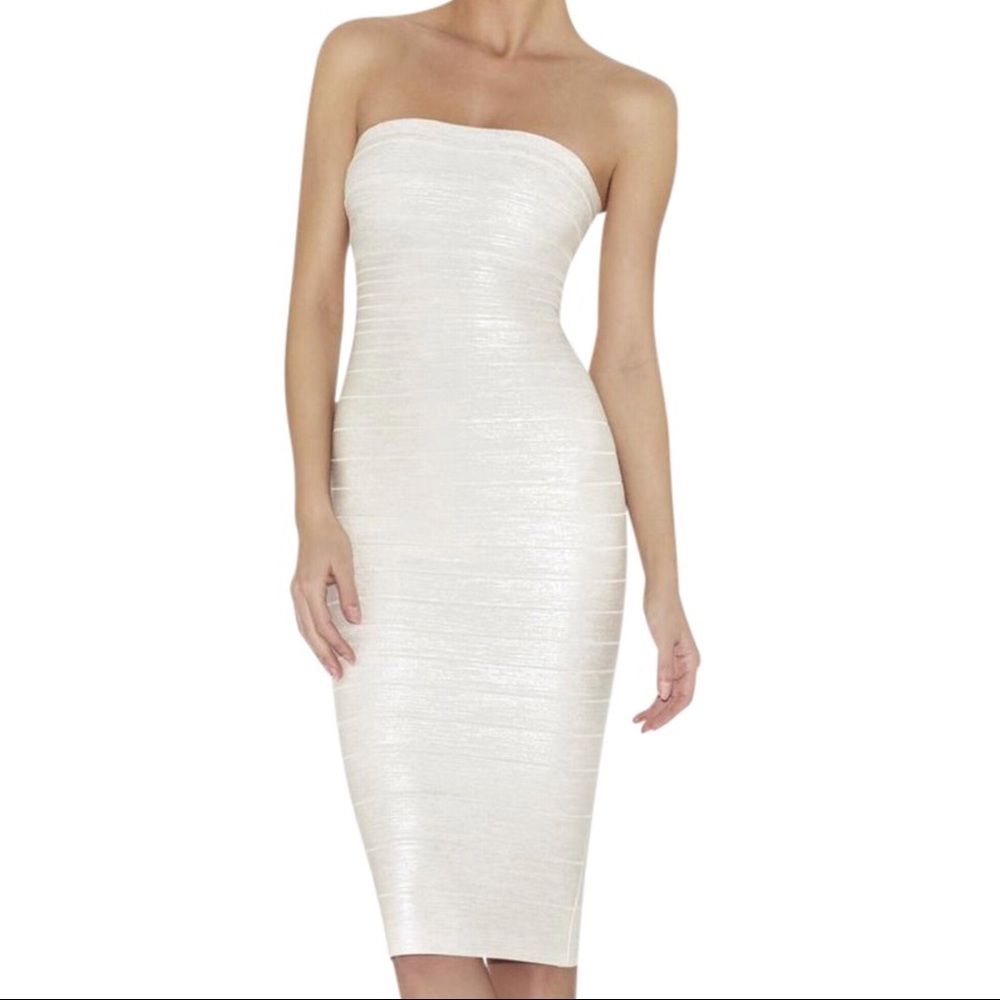 Herve Leger KAMRYN DRESS Strapless⭐️⭐️