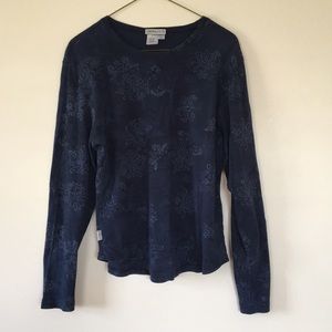 Gramicci dark blue patteren long sleeves