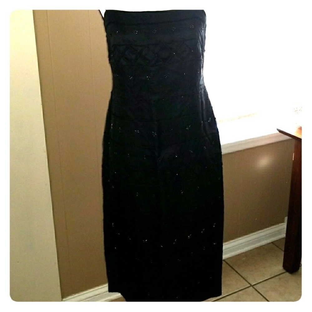Black cocktail dress