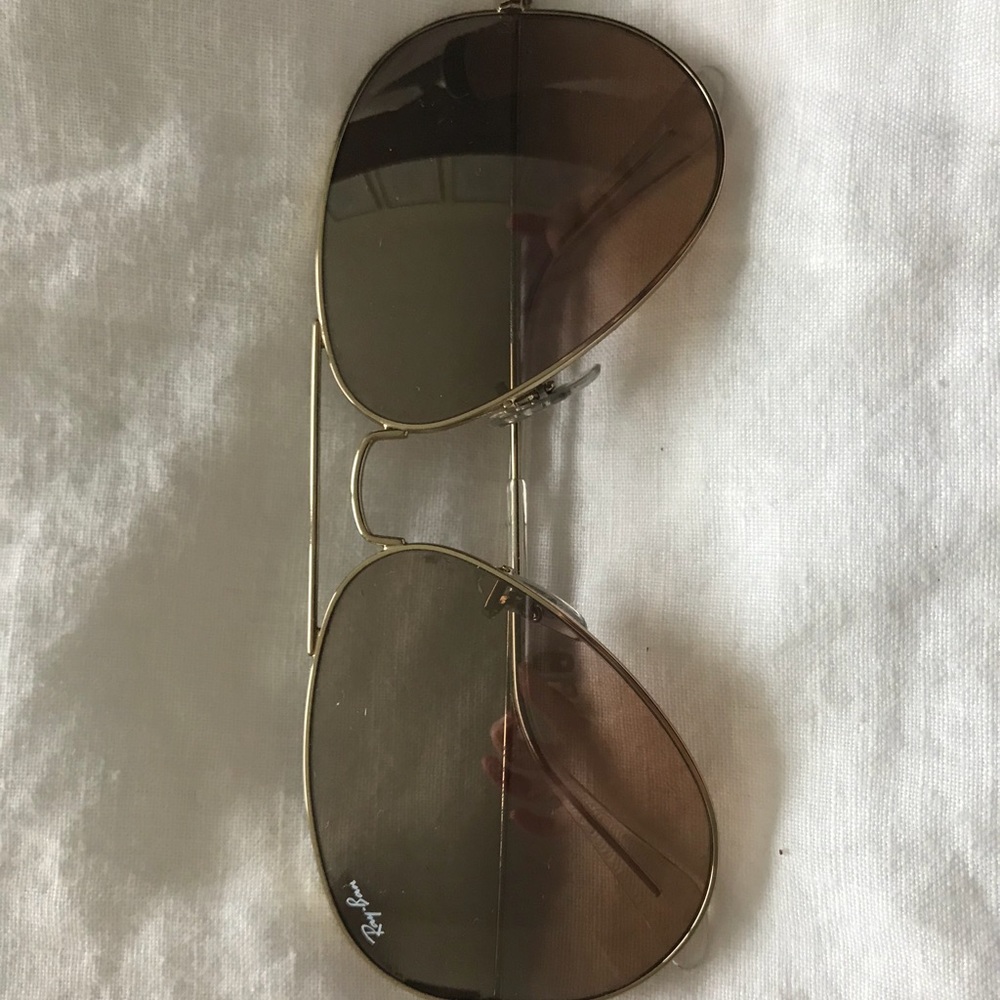 Ray-Ban Gold Mirrored Aviators