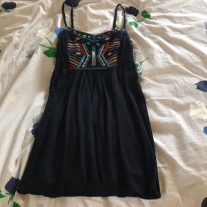 Mudd black rainbow print sundress