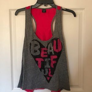 Racer back crop tank