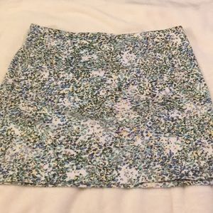 Multicolor jcrew mini skirt