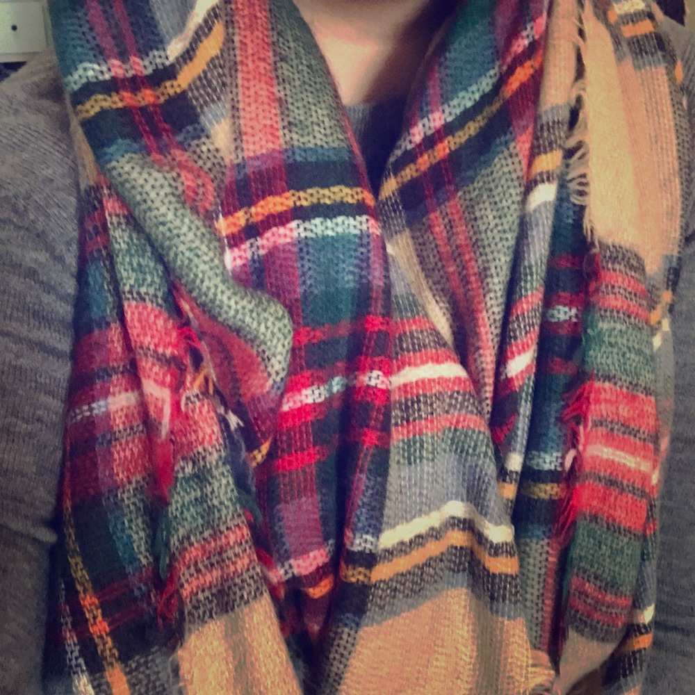 Zara plaid scarf