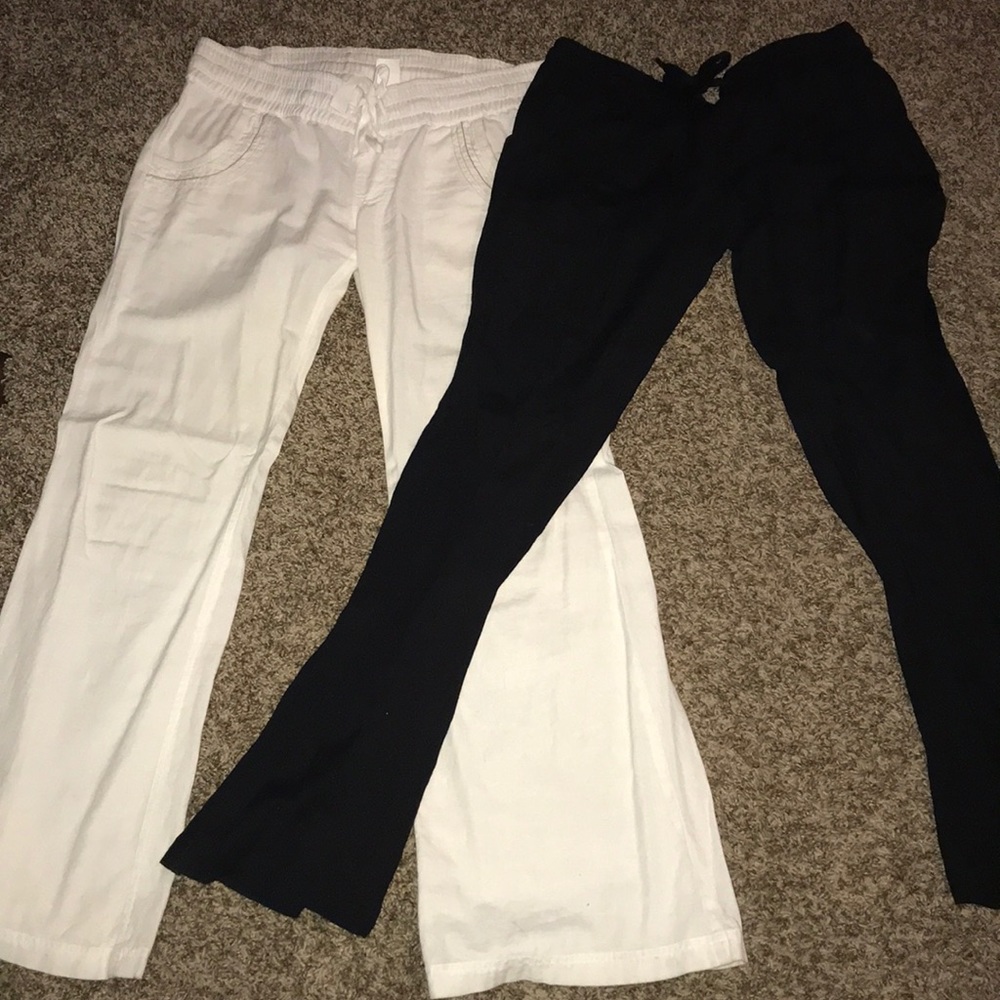 2 linen rip curl pants