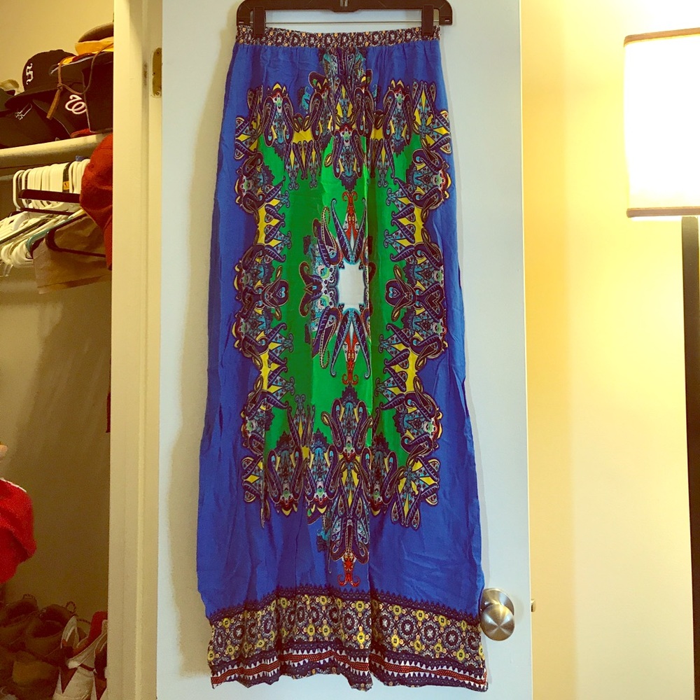 Printed maxi skirt