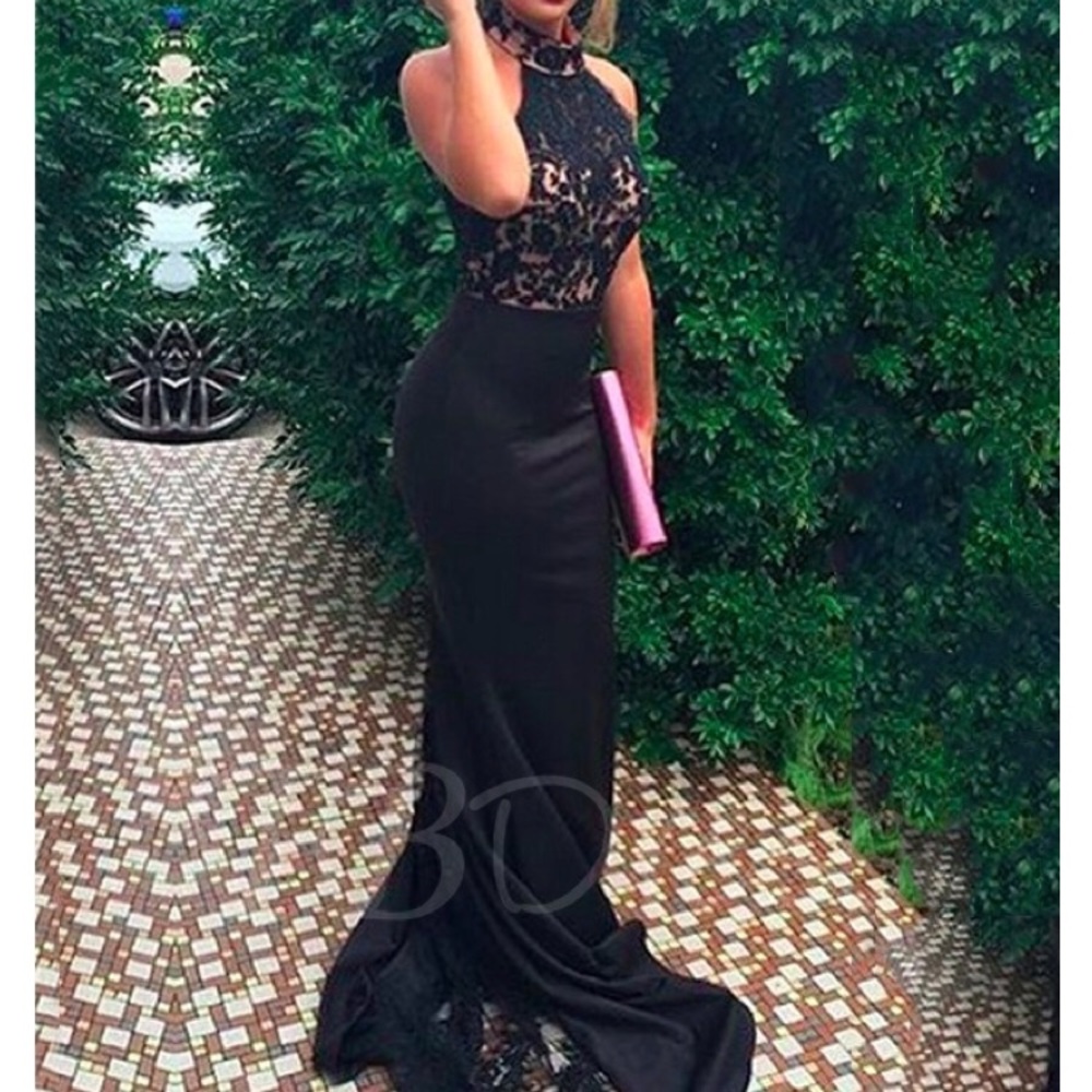 Long black formal dress