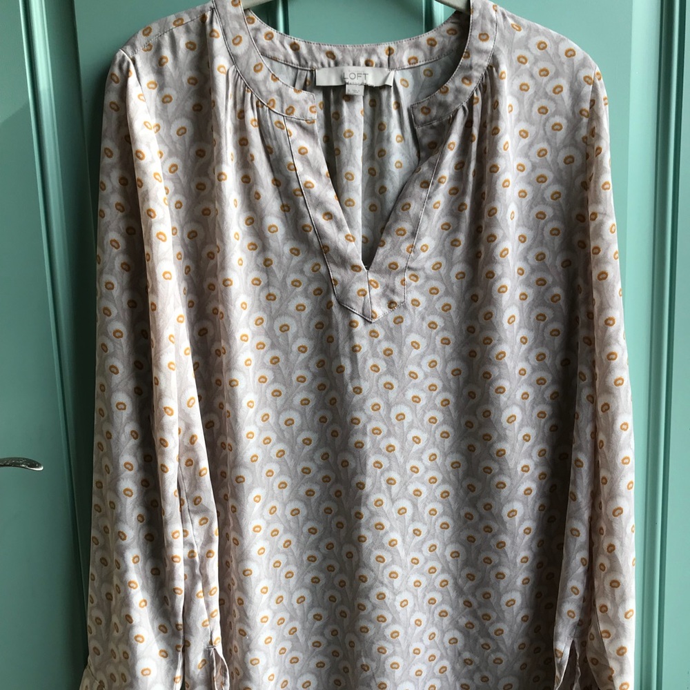 Loft Drapey Henley Top